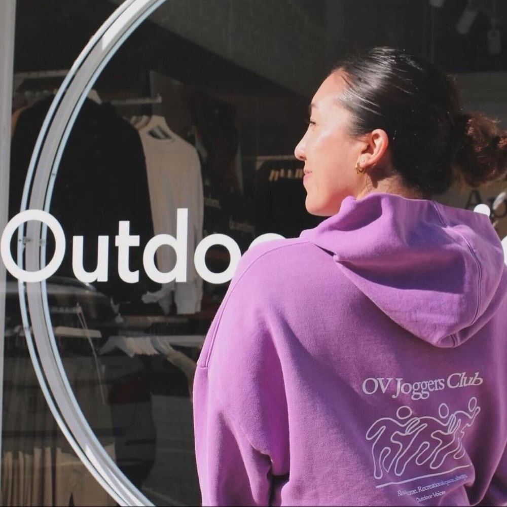 Outdoor Voices Joggers Club Purple Sweatshirt